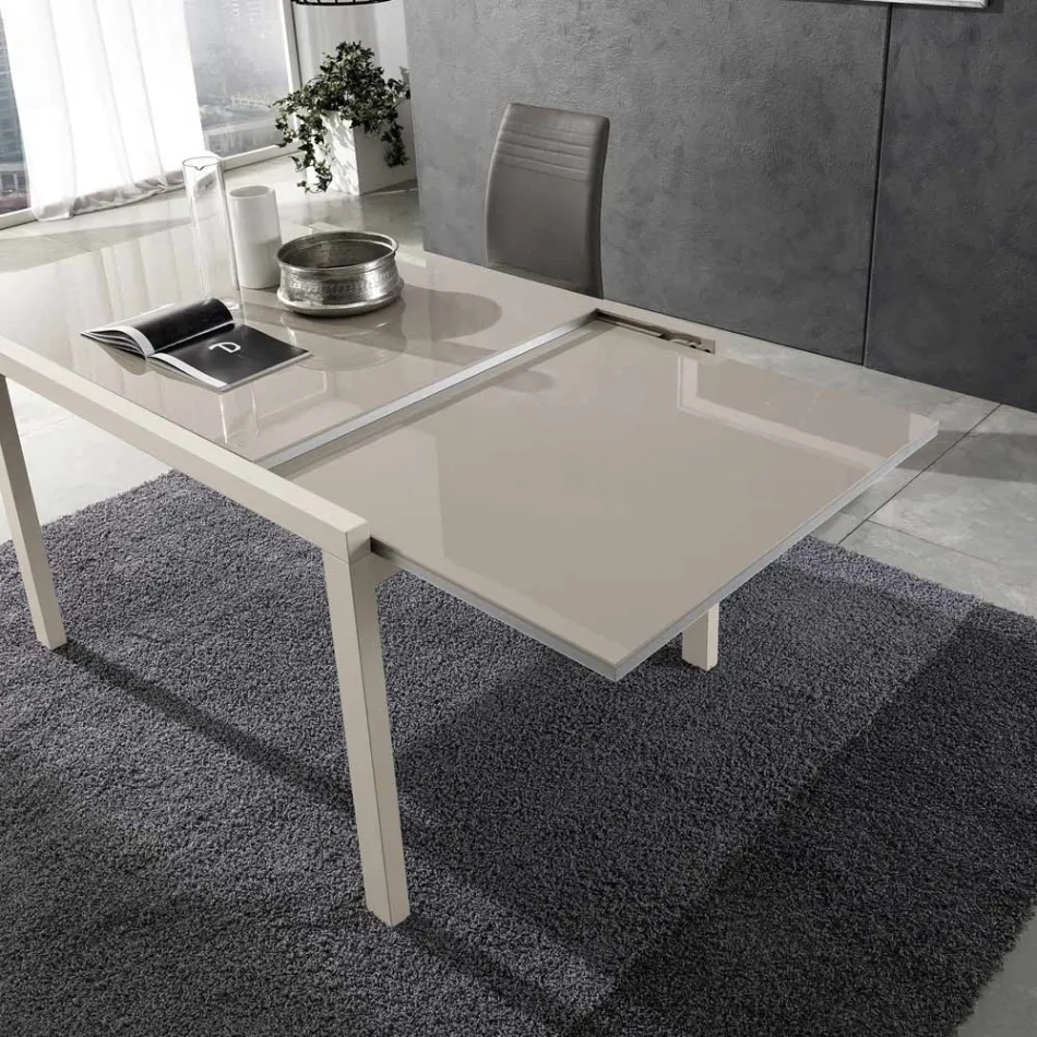 Tavolo Allungabile a 240 cm in Legno Laccato Design Made in Italy - Jacobs Viadurini