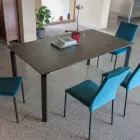 Tavolo Allungabile a 240 cm in Metallo e Piano in Vetro Ceramica - Lumera Viadurini