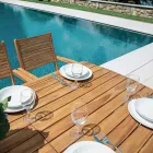 Tavolo Allungabile a 240 cm per il Giardino Realizzato in Legno di Acacia - Sereno Viadurini