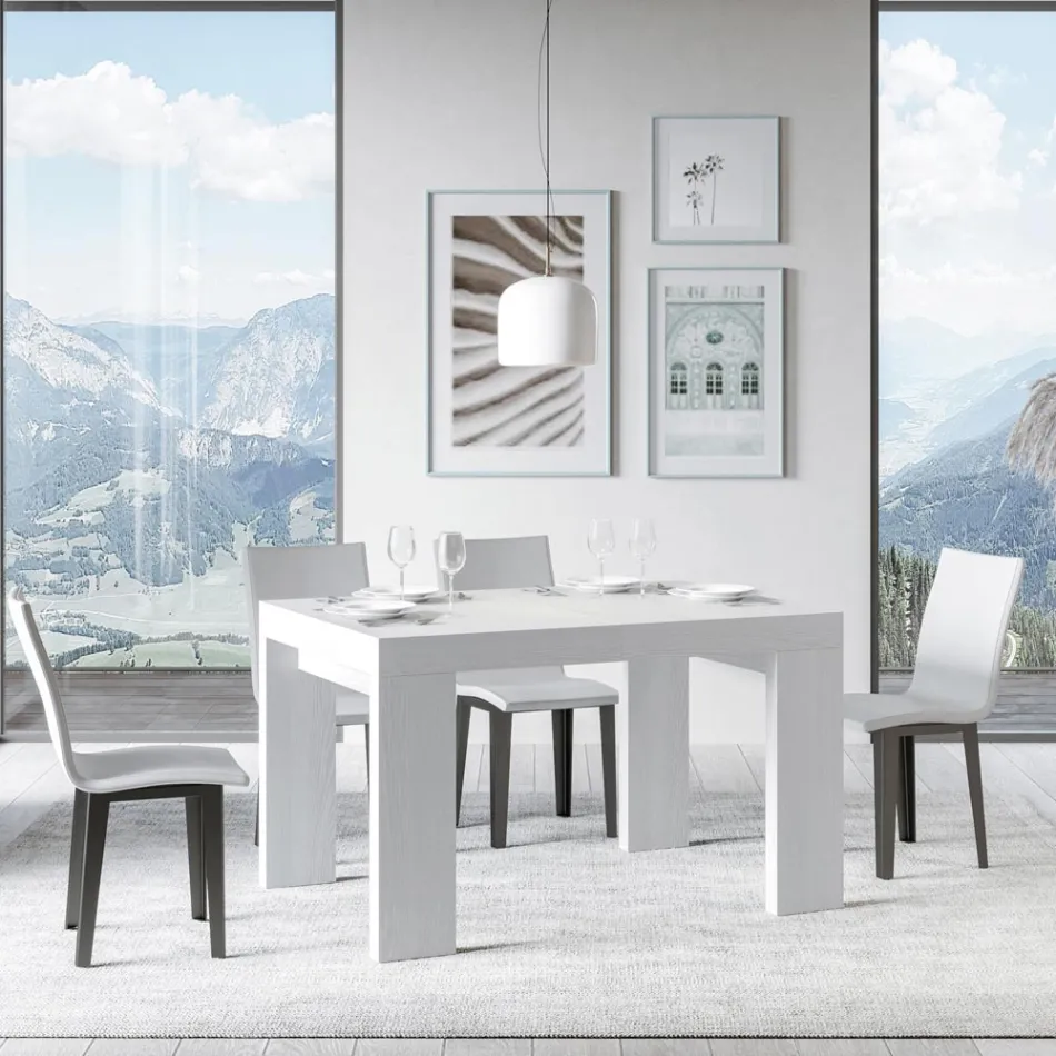 Tavolo Allungabile a 246 cm in Microparticelle di Legno Made in Italy - Albero Viadurini