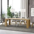 Tavolo Allungabile a 246 cm in Microparticelle di Legno Made in Italy - Albero Viadurini
