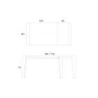 Tavolo Allungabile a 265 cm in Legno Noce Canaletto Made in Italy - Orchidea Viadurini