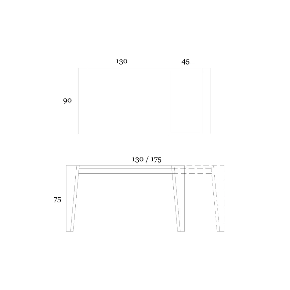 Tavolo Allungabile a 265 cm in Legno Noce Canaletto Made in Italy - Orchidea Viadurini