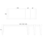 Tavolo Allungabile a 265 cm in Legno Noce Canaletto Made in Italy - Orchidea Viadurini