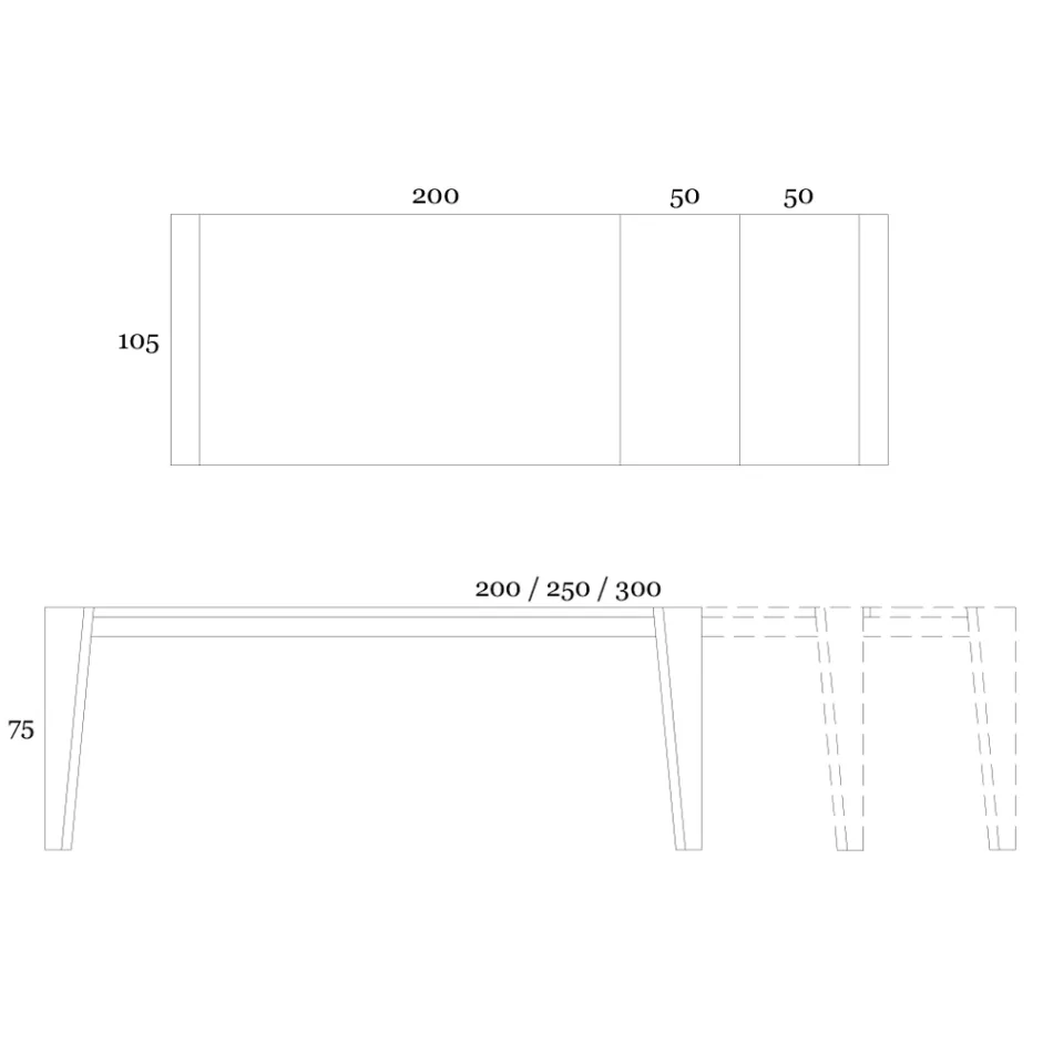 Tavolo Allungabile a 265 cm in Legno Noce Canaletto Made in Italy - Orchidea Viadurini