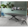 Tavolo Allungabile a 270 cm con Piano in HPL e Base in Alluminio - Cerca