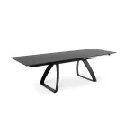 Tavolo Allungabile a 270 cm con Piano in HPL e Base in Alluminio - Villongo Viadurini