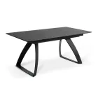 Tavolo Allungabile a 270 cm con Piano in HPL e Base in Alluminio - Villongo Viadurini