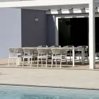 Tavolo Allungabile a 276 cm con in Alluminio Effetto Legno - Ovara Viadurini