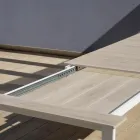 Tavolo Allungabile a 276 cm con in Alluminio Effetto Legno - Ovara Viadurini