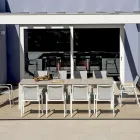 Tavolo Allungabile a 276 cm con in Alluminio Effetto Legno - Ovara Viadurini