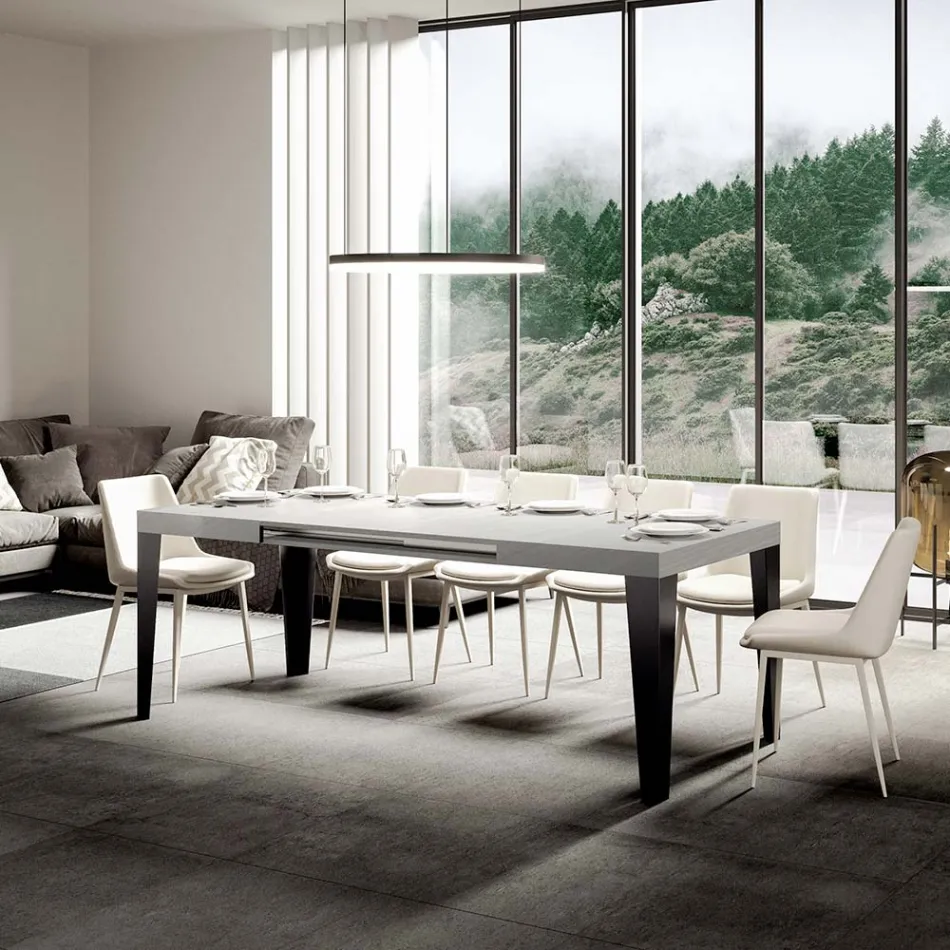 Tavolo Allungabile a 284 cm in Diverse Misure e Finiture Made in Italy - Spiaggia Viadurini