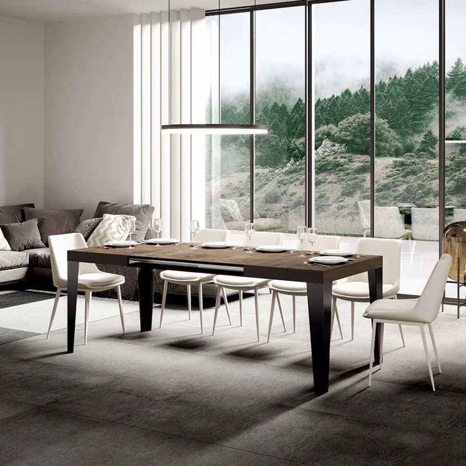 Tavolo Allungabile a 284 cm in Diverse Misure e Finiture Made in Italy - Spiaggia Viadurini