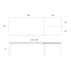 Tavolo Allungabile a 298 cm in Ceramica e Metallo Made in Italy - Tulipano Viadurini