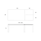Tavolo Allungabile a 298 cm in Ceramica e Metallo Made in Italy - Tulipano Viadurini
