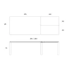 Tavolo Allungabile a 298 cm in Ceramica e Metallo Made in Italy - Tulipano Viadurini