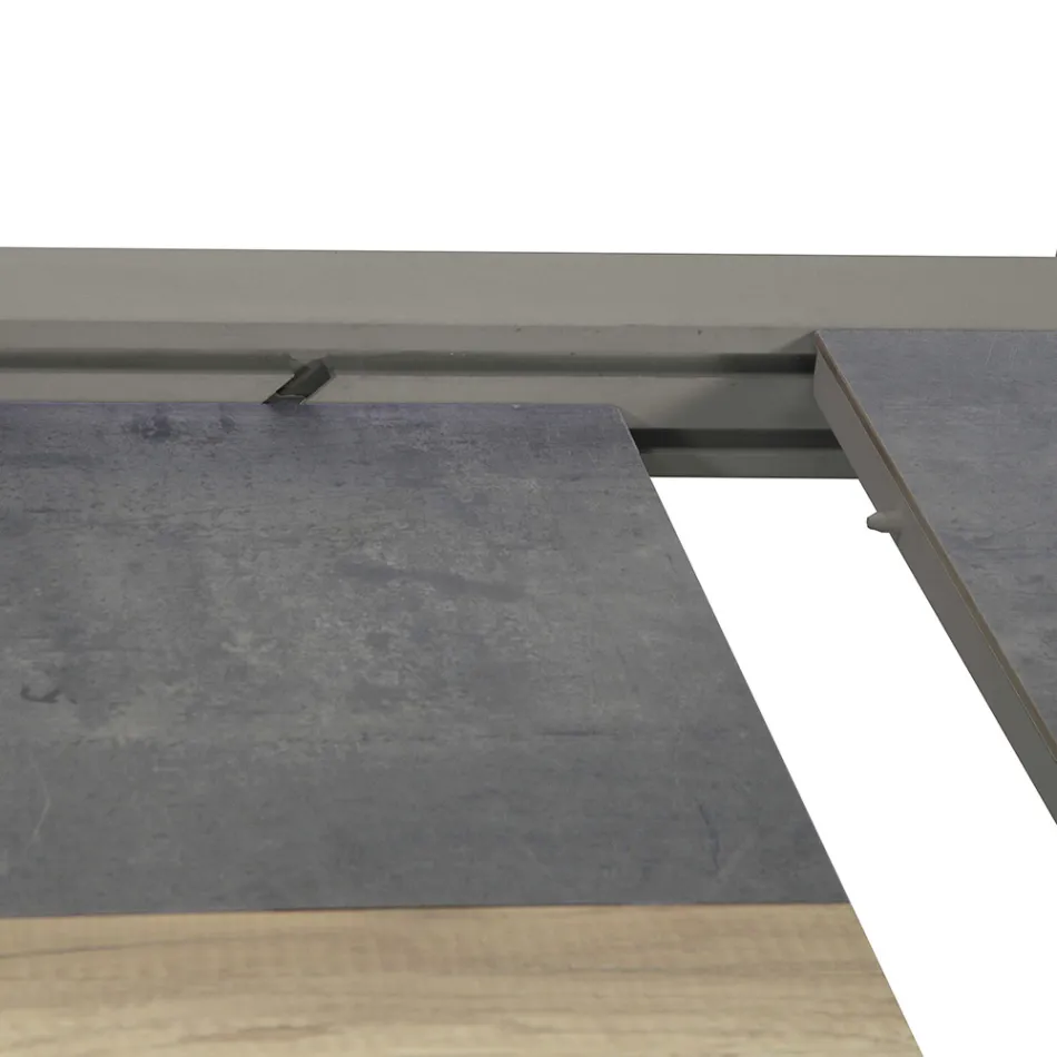 Tavolo Allungabile a 300 cm in Alluminio con Inserto in HPL - Righello Viadurini