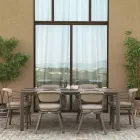 Tavolo Allungabile a 300 cm in Alluminio con Inserto in HPL - Righello Viadurini