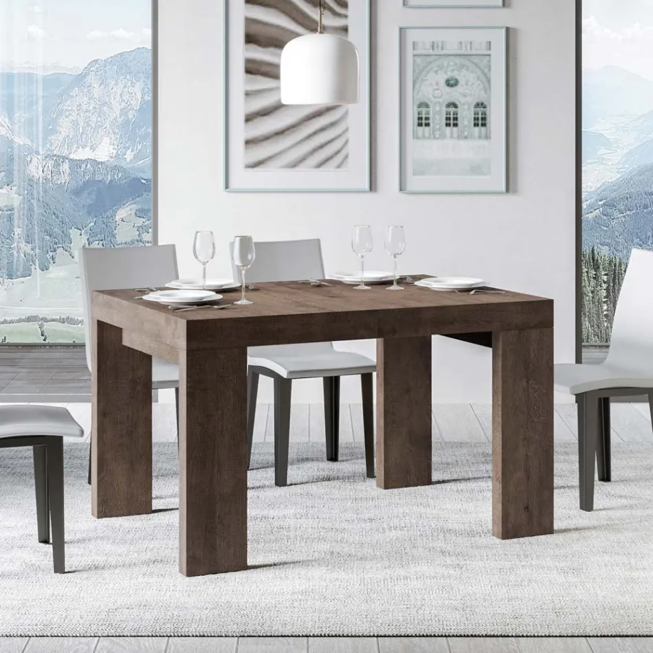 Tavolo Allungabile a 440 cm in Microparticelle di Legno Made in Italy - Albero Viadurini