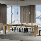 Tavolo Allungabile a 440 cm in Microparticelle di Legno Made in Italy - Albero Viadurini