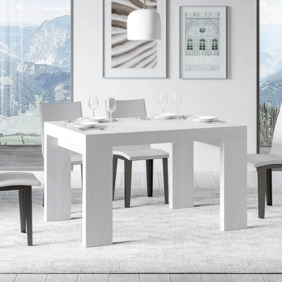 Tavolo Allungabile a 440 cm in Microparticelle di Legno Made in Italy - Albero Viadurini