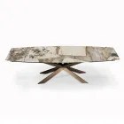 Tavolo Allungabile a Botte con Allunghe Integrate Made in Italy - Grotta  Viadurini