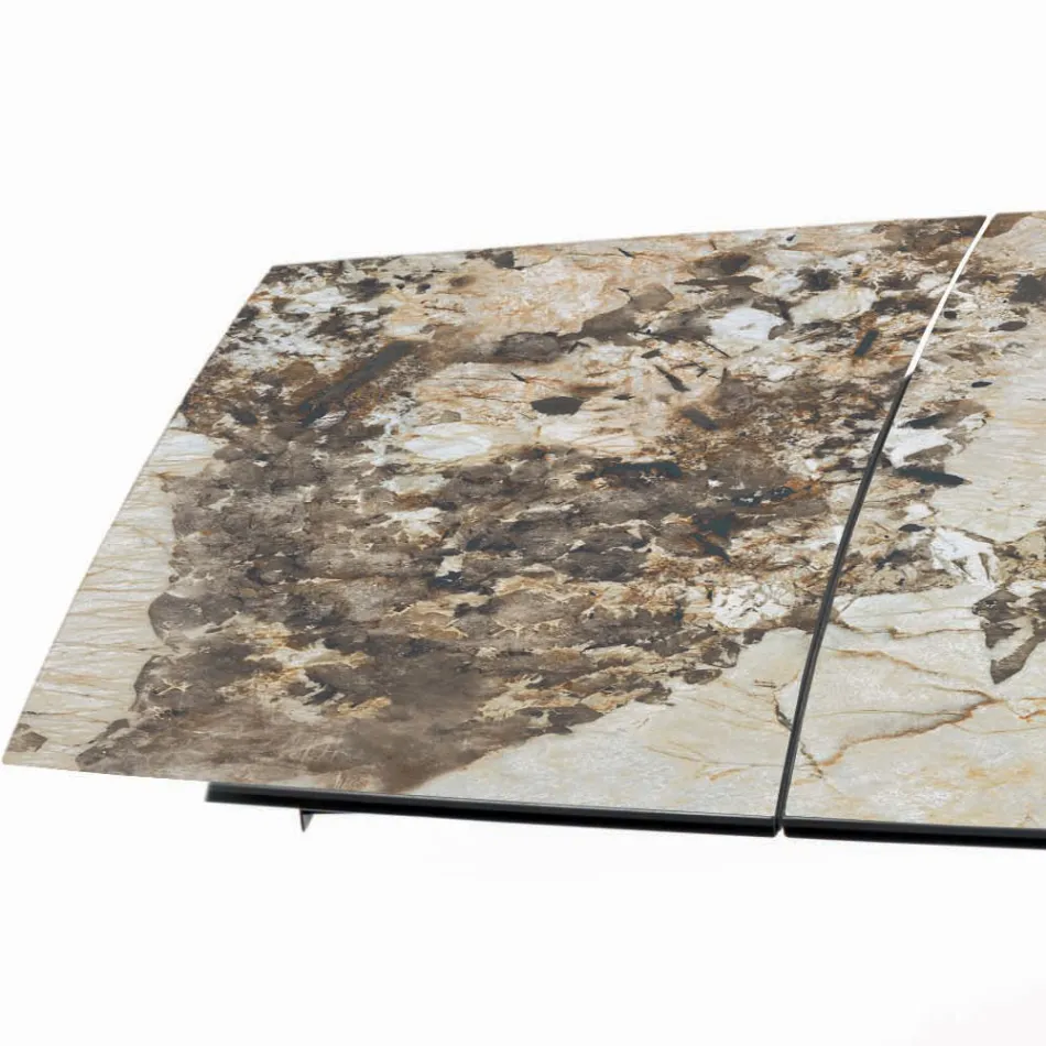 Tavolo Allungabile a Botte con Allunghe Integrate Made in Italy - Grotta  Viadurini