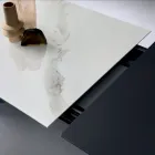 Tavolo Allungabile con Allunga Laterale in Vetroceramica - Aperol Viadurini