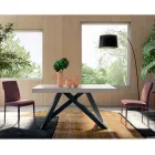 Tavolo Allungabile con Apertura Centrale Sincronizzata in Laminato - Settimmio  Viadurini