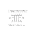 Tavolo Allungabile con Apertura Centrale Sincronizzata in Laminato - Settimmio  Viadurini