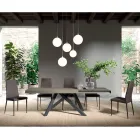 Tavolo Allungabile con Apertura Laterale Sincronizzata in Melaminico - Settimmio  Viadurini