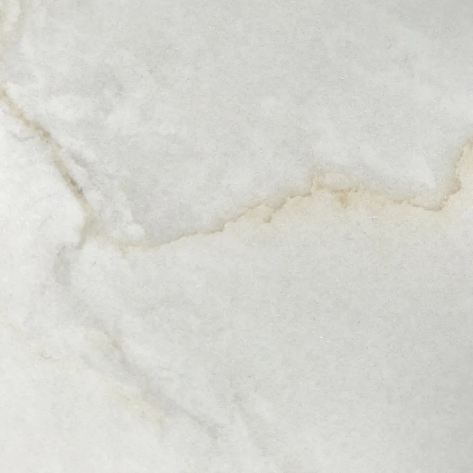 Tavolo Allungabile con Base in Acciaio e Piano in Ceramica Finitura Marmo - Emilia  Viadurini