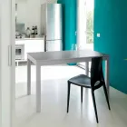 Tavolo allungabile con gambe in legno di faggio,L130/210xP80cm,Denisio Viadurini