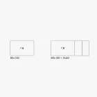 Tavolo Allungabile con Gambe in Metallo Bianco e Piano in Melaminico - Shaila Viadurini