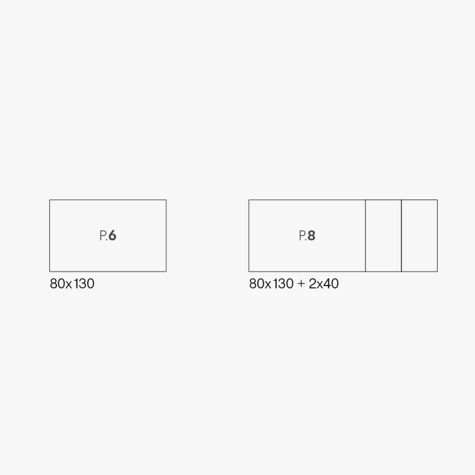 Tavolo Allungabile con Gambe in Metallo Bianco e Piano in Melaminico - Shaila Viadurini