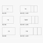 Tavolo Allungabile con Piano in Melaminico Marmo e Gambe Antracite - Ariel Viadurini
