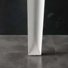 Tavolo allungabile con piano in vetro temperato moderno Baltimora Viadurini