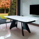 Tavolo Allungabile da 180 a 260 cm con Piano in Gres Sintered Stone - Eclisso Viadurini