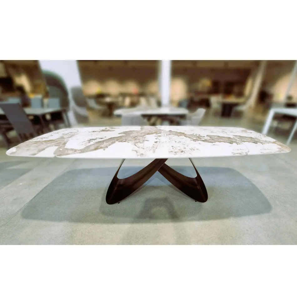 Tavolo Allungabile da 180 a 260 cm in Gres Sintered Stone Finitura Pandora - Orion Viadurini