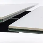 Tavolo Allungabile da Pranzo 240 cm Piano in Vetro e Ceramica - Barone Viadurini