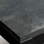 Tavolo Allungabile da Soggiorno con Piano in Melaminico e Gambe in Metallo - Shaila Viadurini