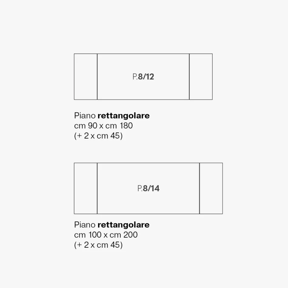 Tavolo Allungabile da Soggiorno in Metallo e Vetroceramica Made in Italy - Meluso Viadurini