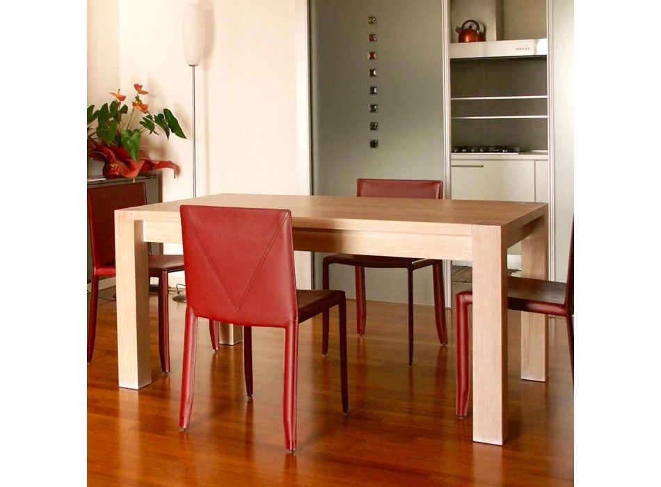 Tavolo allungabile design in legno di rovere, L160/260xP90cm, Jacob Viadurini
