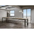 Tavolo Allungabile di Design Moderno in Legno Nobilitato - Badesi Viadurini