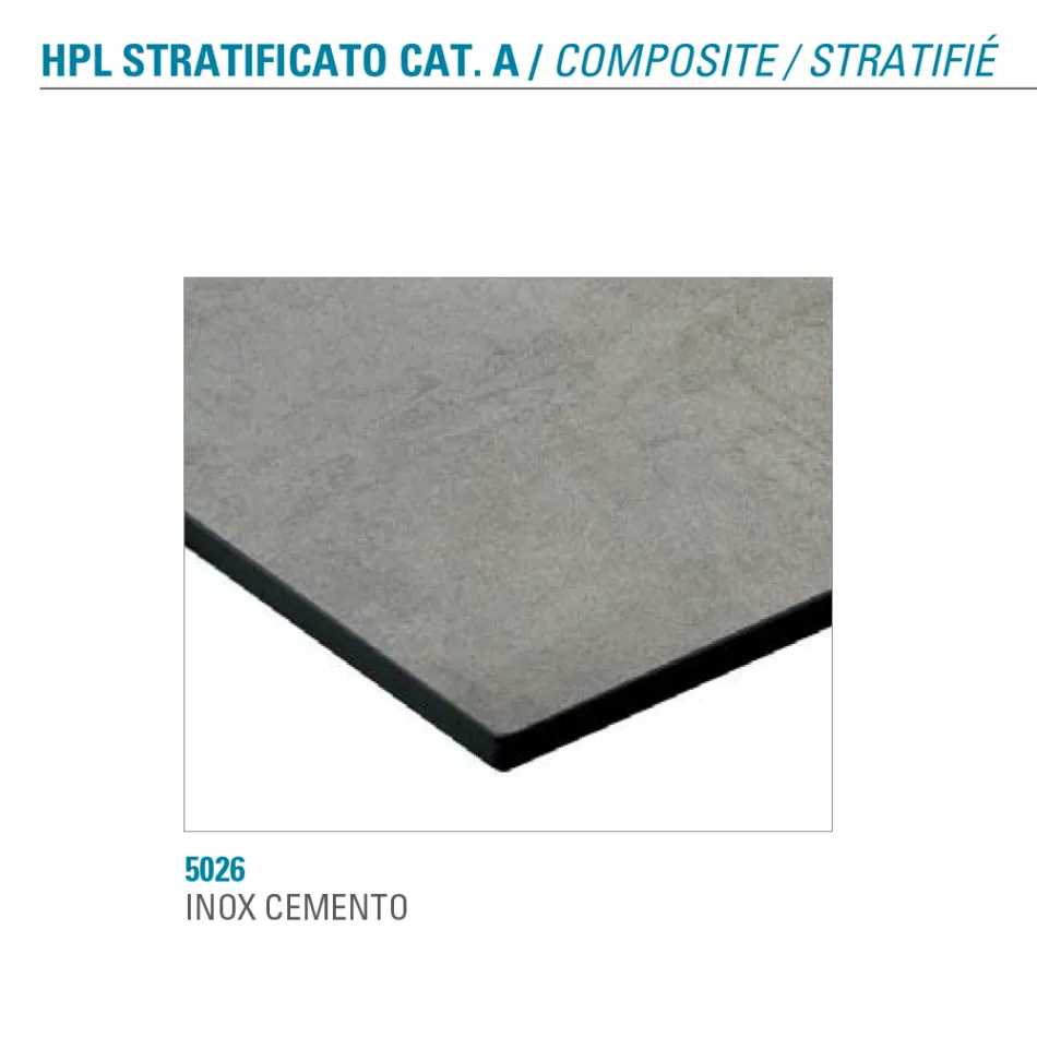 Tavolo Allungabile Fino 180 cm Tondo Hpl Stratificato Made in Italy - Bastiano Viadurini