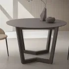 Tavolo Allungabile Fino 180 cm Tondo Hpl Stratificato Made in Italy - Bastiano Viadurini
