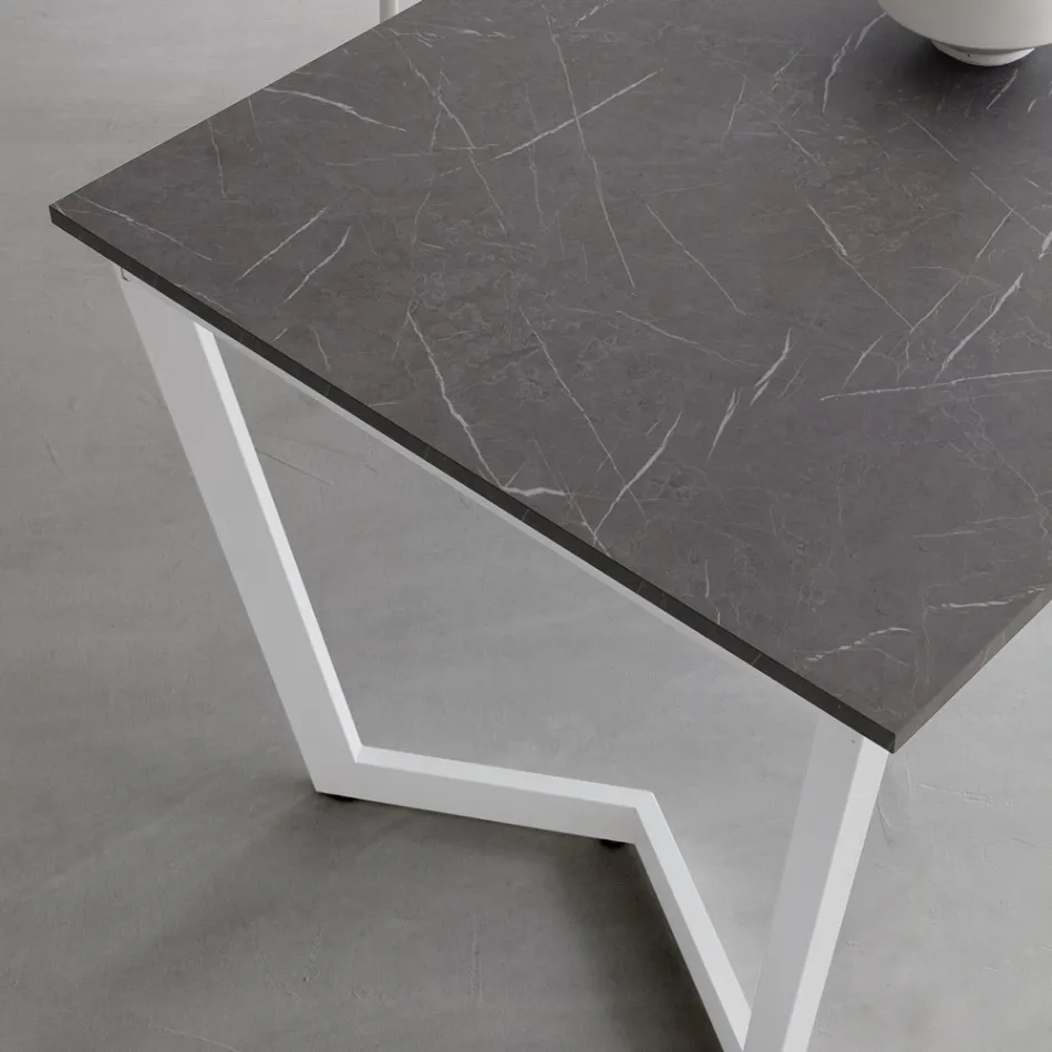 Tavolo Allungabile Fino 238 cm in Metallo e Hpl Made in Italy - Pablito Viadurini