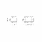 Tavolo Allungabile Fino 300 cm in Legno Impiallacciato Made in Italy – Ezzellino Viadurini