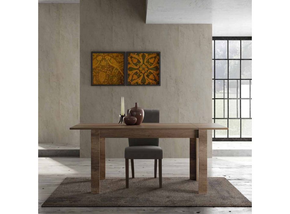 Tavolo Allungabile fino a 185 cm di Design in Melaminico Made in Italy - Ketra Viadurini
