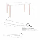 Tavolo Allungabile Fino a 238 cm in Laminam e Metallo Made in Italy - Remigio Viadurini